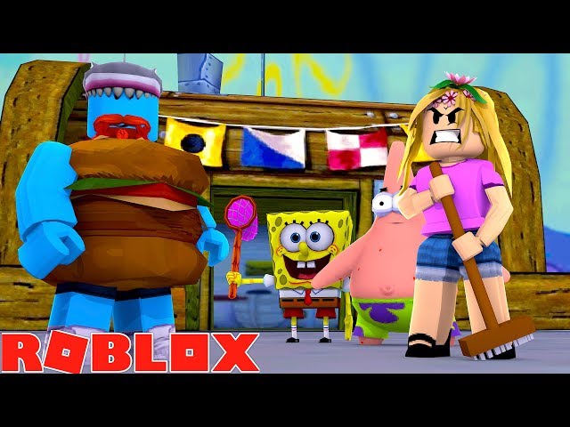 I M The New Krusty Krab Mascot Sharky Roblox W Little Kelly - netherrack roblox