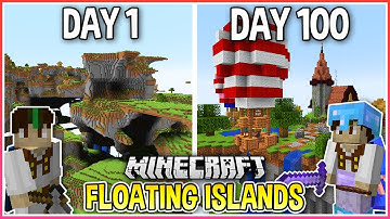 I Spent 100 Days on Floating Islands in Minecraft... (1.17 Snapshot)