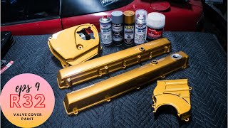 70$ Valve Cover paint Job for R32 Skyline (How to Video)