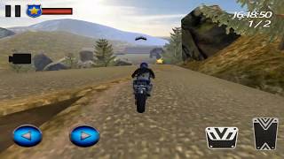 Police Moto Racing Up Hill 3D - HD Gameplay Video screenshot 2