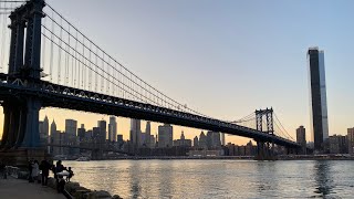 NYC Live Walking from Manhattan Chinatown to DUMBO, Brooklyn (February 23, 2020)