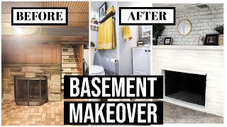 EXTREME BASEMENT MAKEOVER (plus new bathroom)