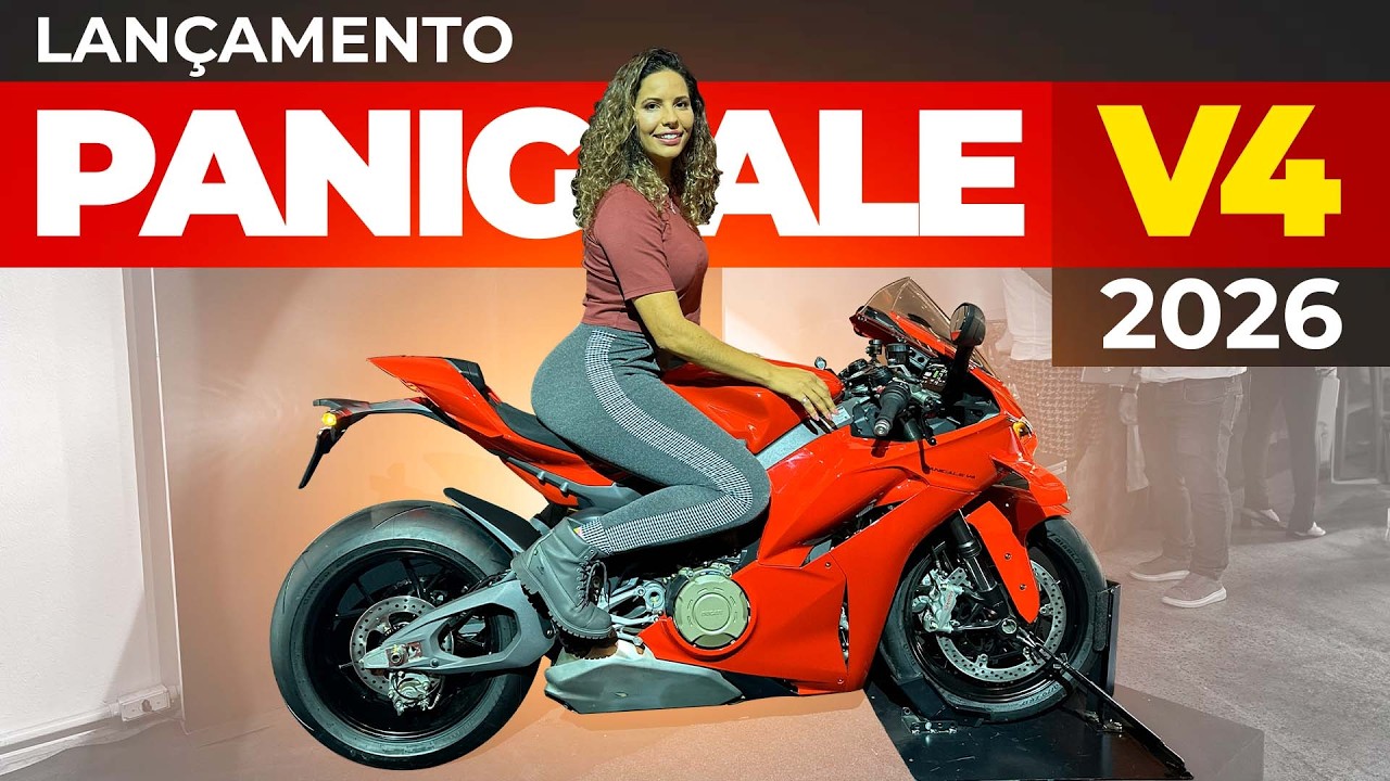 NOVA DUCATI PANIGALE V4 2026: MAIS FÁCIL DE PILOTAR? (216cv)