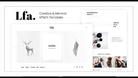 Lfa. - Creative & Minimal HTML5 Template | Themeforest Templates