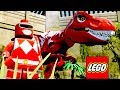 POWER RANGER VERMELHO E SEU DINOSSAURO no LEGO Jurassic World EXTRAS MUNDO ABERTO #31