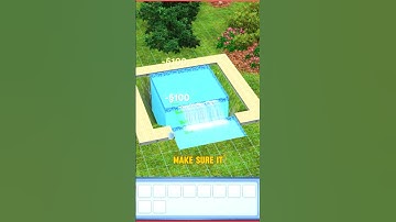 The sims 4 vs Sims 3 Pool Ideas #sims4pool #thesims4shorts  #sims4ideas