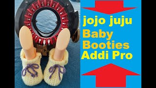 HOW TO KNIT BABY BOOTIES  CIRCULAR KNITTING MACHINE