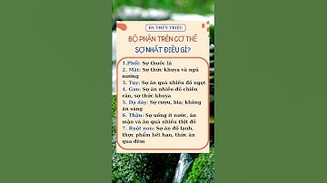 Những bộ phận trên cơ thể sợ nhất điều gì || Bs Thủy Triệu #shorts