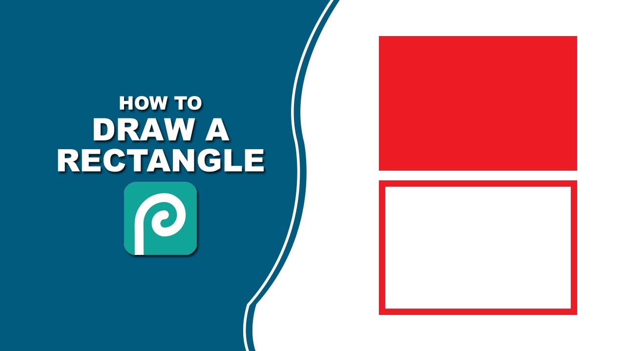 How to draw a rectangle in PhotoPea - YouTube