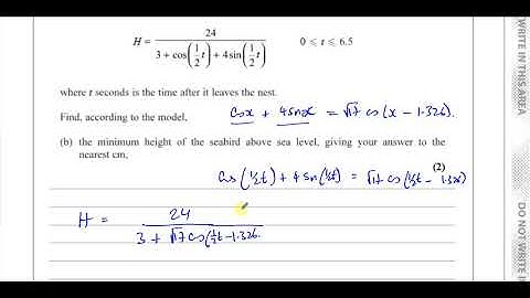 WMA13 IAL (Edexcel) P3 June/Oct 2020 Q7 a,b Trigonometric Equations & Identities