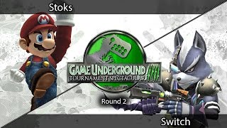 Stoks (Mario) VS Switch (Wolf) | GUTS 4 Project M Singles | Round 2