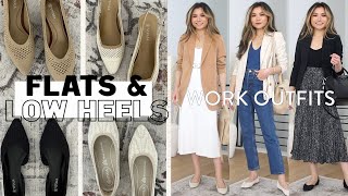 *FLATS & LOW HEELS* WORK OUTFIT IDEAS 2022 | Basic Work Outfit Ideas + Best Work Flats | Miss Louie