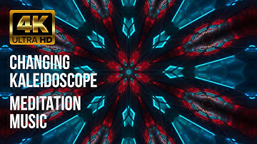 Kaleidoscope Neon Lights | Meditation Music | Visual Relaxation | 4K HD