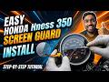 Honda Hness 350 Screen Guard Installation | Best Screen Protector for Honda Hness in ₹150