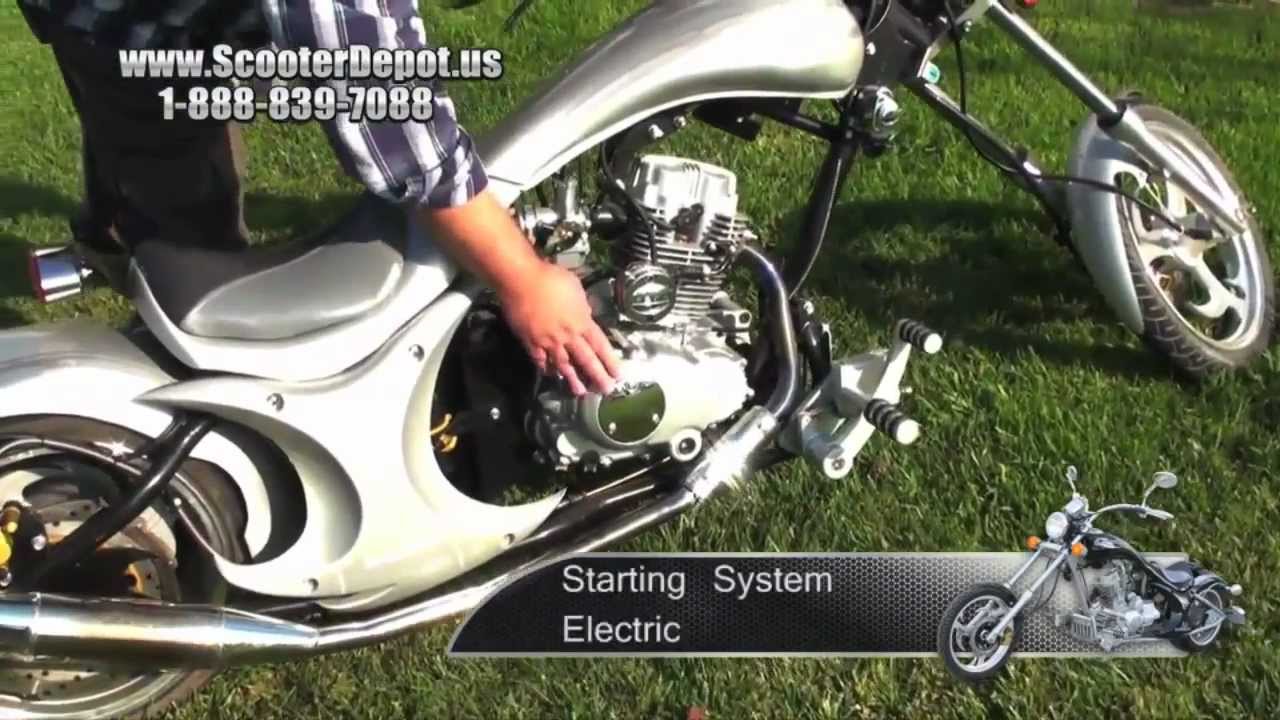 Custom Street Legal Mini Chopper 200cc with Electric Start 