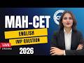 MAH-CET 2026 | ENGLISH | IMP QUESTION PART 08 | BBA | LAW  | BBM | HOTEL MANAGEMENT | BMS | BCA