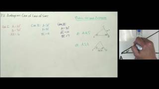 math 112 section 7.2A ambiguous case of law of sines