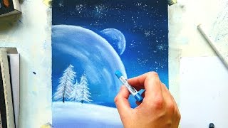-painting with soft pastels: fantasy winter landscape- hi guys! in
this video i am practicing pastels again as you guys seemed to like
the previous one ...
