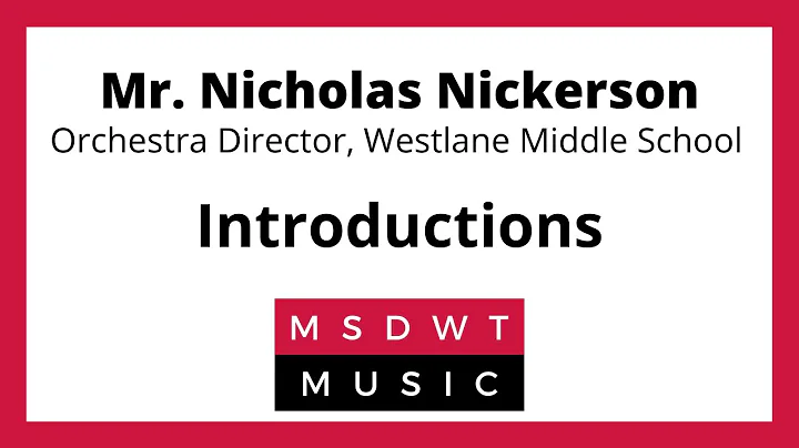 Westlane Middle School - Nicholas Nickerson (Orche...