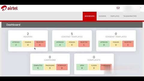 How to activate SMS headers in DLT
