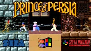 Prince of Persia (DOS + Genesis + SNES)  All Bosses + Endings