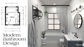 1.9m x 2.4m Modern Bathroom Design by Ayuh | Planner 5D screenshot 2