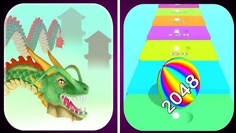 🌈👑 Dragon Evolution 🆚 Ball Run 2048 All Levels ProGame Mobile Walkthrough Vedio Gameplay ioS Android
