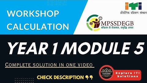 Workshop calculation year 1 module 5 #exploreitisolutions 💯 complete solution in one video