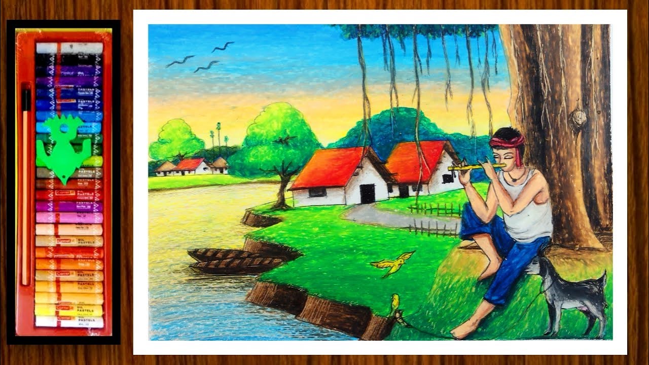 Original Rural life Charcoal Drawings For Sale | Saatchi Art