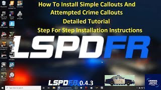 How To Install Simple Callouts and Attempted Crime Callouts.