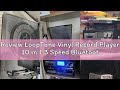 Review LoopTone Vinyl Record Player 10 in 1 3 Speed Bluetooth Vintage Turntable CD Cassette Player A