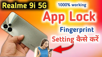 How to set app lock in realme 9i 5g | Realme 9i 5g app lock setting | App Lock