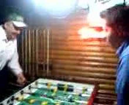 Randy Jenkins Plays Fooseball