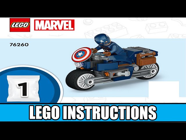 løfte Faktura Magnetisk LEGO Instructions | Marvel Super Heroes | 76260 | Black Widow & Captain  America Motorcycles (Book 1) - YouTube