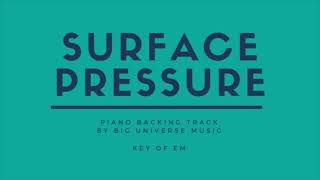 الضغط السطحي - مسار دعم البيانو للمطربين