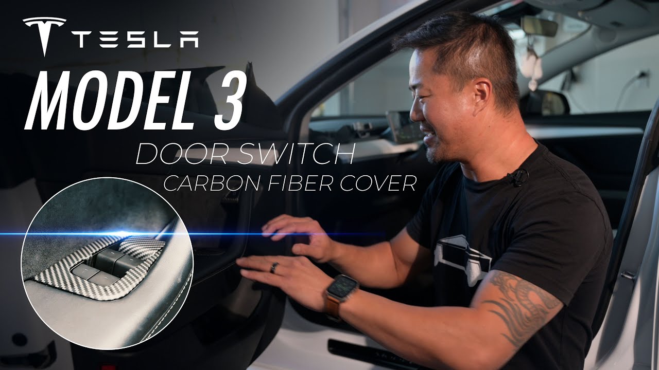 How to install CARBON FIBER MODEL X CARBON DOOR HANDLE COVERS 