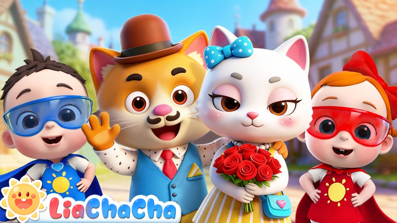 🔴Superheroes Help Mr. Cat | Superhero Song for Kids | English Nursery Rhymes & Kids Songs