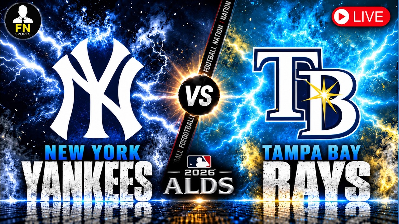 YANKEES VS RAYS - GAME 1 LIVE | ALDS 2026 | Play by Play, Scoreboard & Reaction
