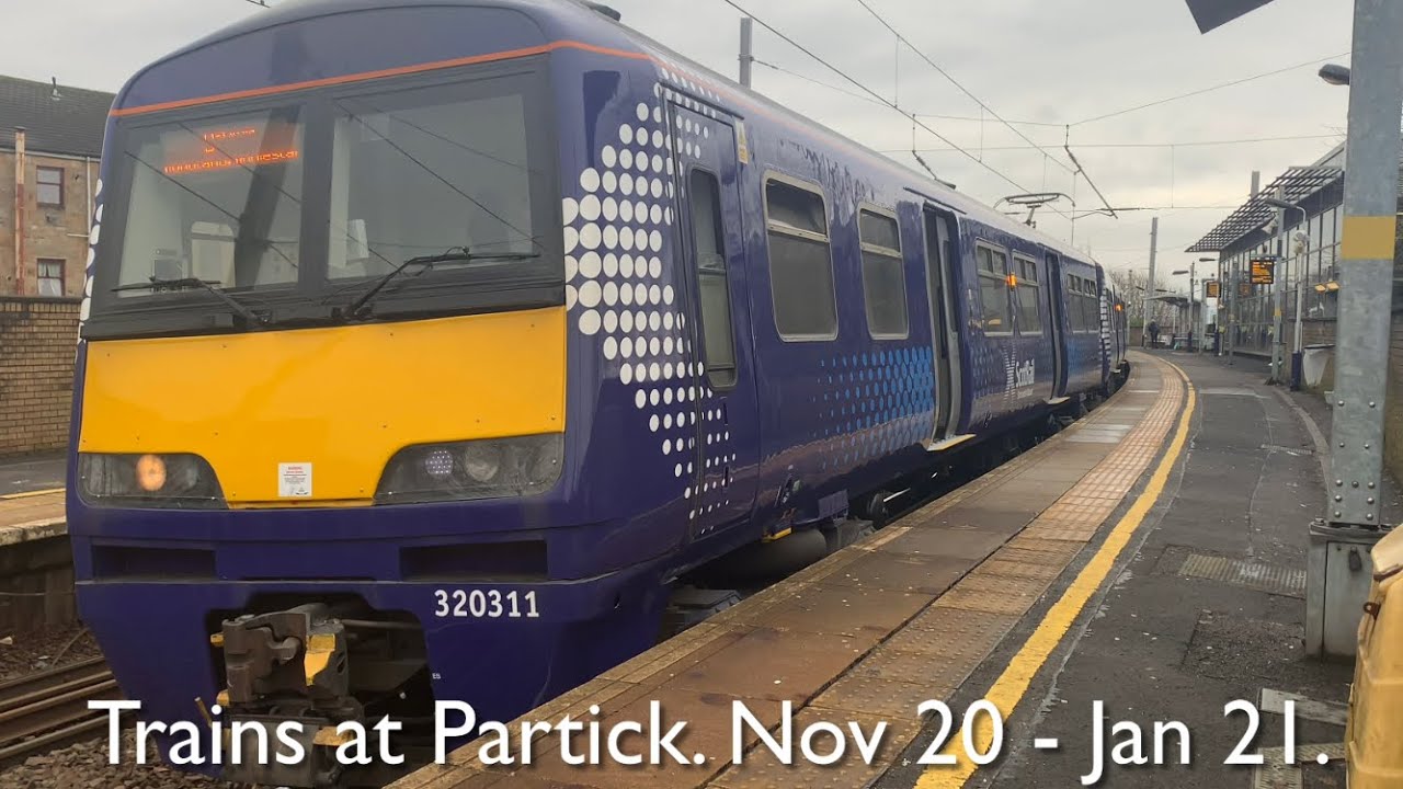 Trains at Partick. Nov 20 - Jan 21.