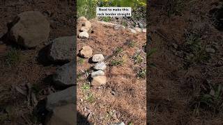 Rocks for garden edging #gardening #gardeintips #shorts