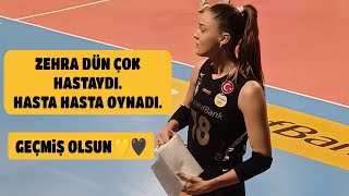 Zehra Güneş dün çok hastaydı #vakıfbank #voleybol #volleyball