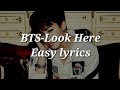 BTS Look Here 여기 봐 Easy Lyrics mp3