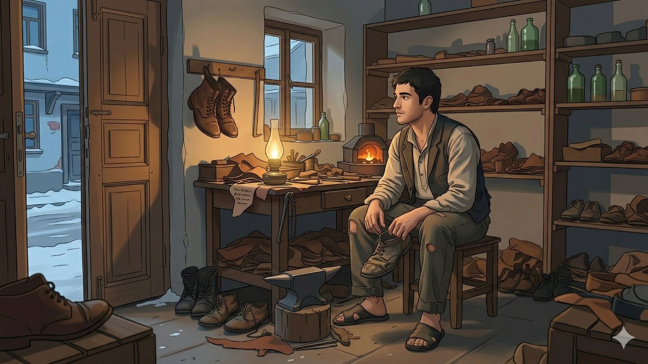 Yetim Genç Ayağındaki Babasından Kalan Çizmeleri Yaşlı Bir Adama Verdi! #ibretlikhikaye