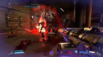Doom (2016) - Intense SnapMap created level with legions of demons!