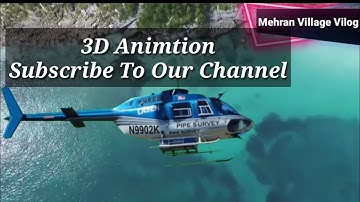 #3DEffect#  CGI Helicopter VFX || 3DS MAX ANIMATION || HELICOPTER LANDING