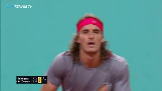 Stefanos Tsitsipas v Alex Zverev: Brilliant Points & Winning Moment | Madrid Open 2019