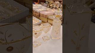 Elegant Glass Jug & Cup Set | Altın Detaylı Şık Sürahi Takımı ✨