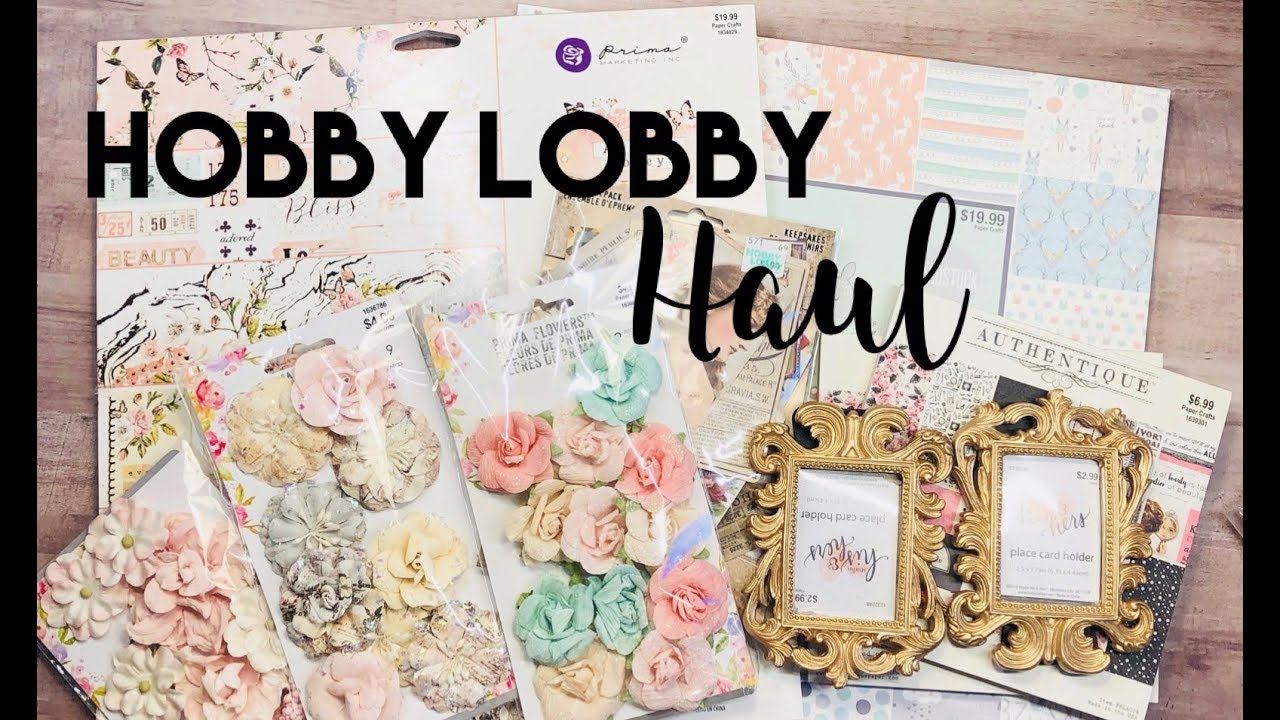 Hobby Lobby Haul scrapbooking tiendas
