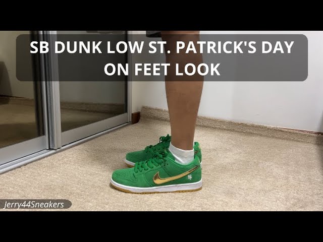 [On Feet Look] Nike SB Dunk Low Pro St. Patrick's Day (2022)
