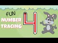 How to Write the Number 4 - Numbers for Kids